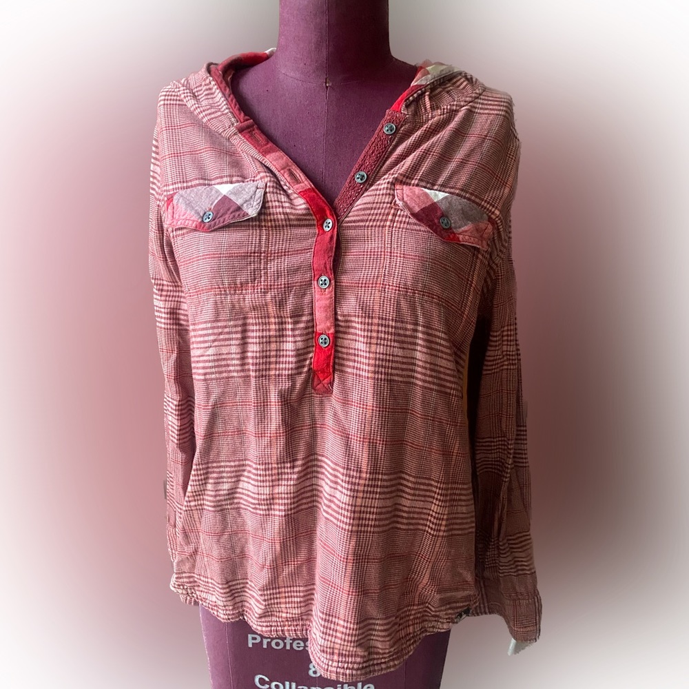 Prana lightweight hooded button up